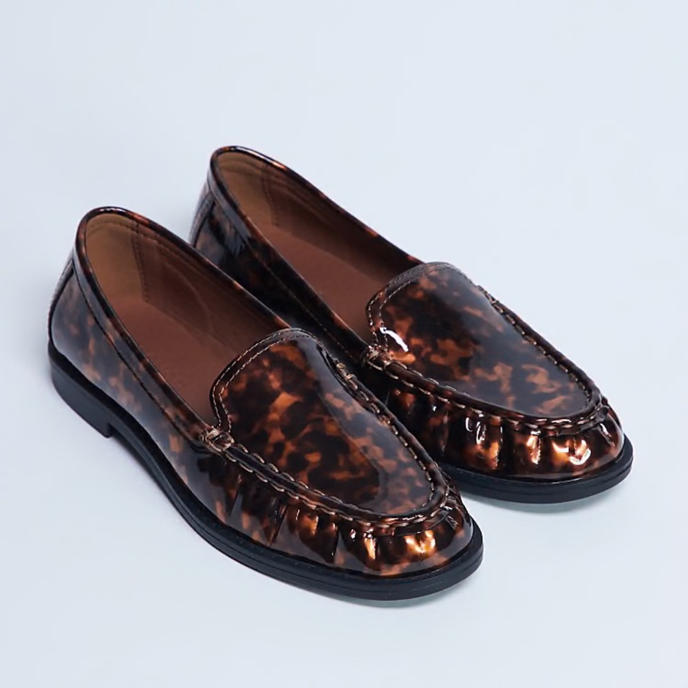 Topshop Tortoiseshell Patent Loafers